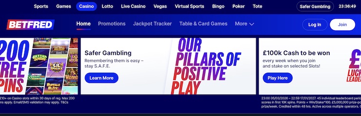Betfred Casino is among the best non GamStop casinos in the UK for no deposit bonuses.